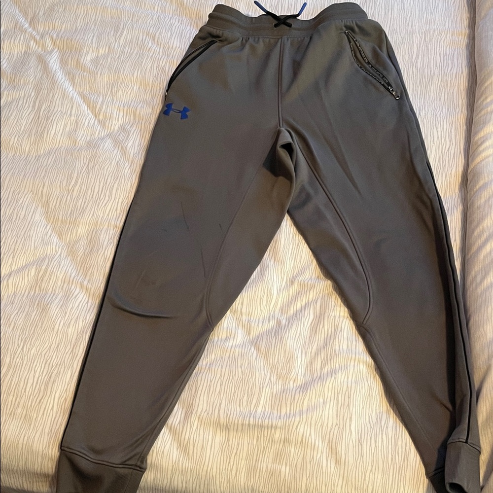 Under Armour Charcoal Joggers with Blue Logo